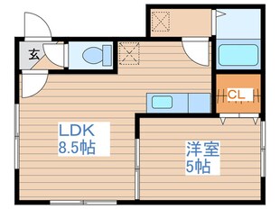 カシーナ平岸高台壱番館の物件間取画像